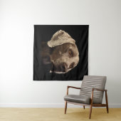 Tenture Portrait de Weimaraner (En situation (horizontale))