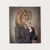 Tenture Portrait d'un lion (Devant)