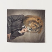 Tenture Portrait d'un lion (Devant (Horizontal))