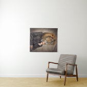 Tenture Portrait d'un lion (En situation (horizontale))