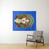 Tenture Portrait d'une belle femme en verre tendu (En situation (horizontale))