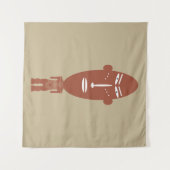 Tenture Portrait tribal africain Abstrait (Devant (Horizontal))