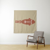 Tenture Portrait tribal africain Abstrait (En situation (horizontale))