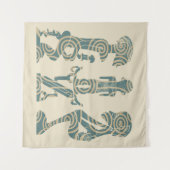 Tenture Portrait tribal africain Abstrait (Devant (Horizontal))