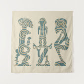 Tenture Portrait tribal africain Abstrait (Devant)