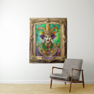 Tenture Portraits du Royaume de Mardi Gras - L'Artiste Dal