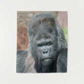 Tenture Pose d'attaque de Silverback Gorilla (Devant)