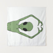 Tenture Pose du cœur extraterrestre (Devant (Horizontal))