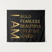 Tenture Positive affirmations Christian (Devant (Horizontal))