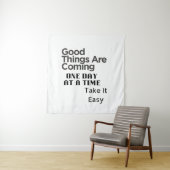 Tenture positive quote art (En situation)