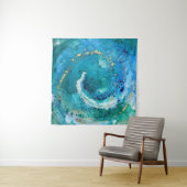 Tenture Positivity Portal - Art Tapestry -Square Design (En situation)