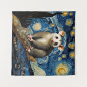 Tenture Possum dans la nuit étoilée (Devant (Horizontal))