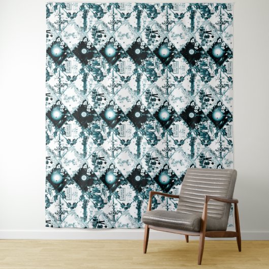 Tenture Post Collapse Toil - Toile de Jouy par Aleta (En situation)