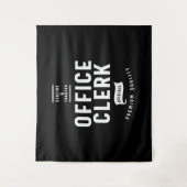 Tenture Poste de commis de bureau Titre cadeau (Devant)