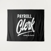 Tenture Poste du commis à la paie Titre cadeau (Devant (Horizontal))