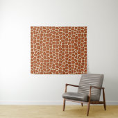 Tenture Poster de animal, Giraffe dans les tons de cuivre (En situation (horizontale))