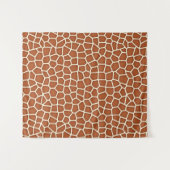 Tenture Poster de animal, Giraffe dans les tons de cuivre (Devant (Horizontal))