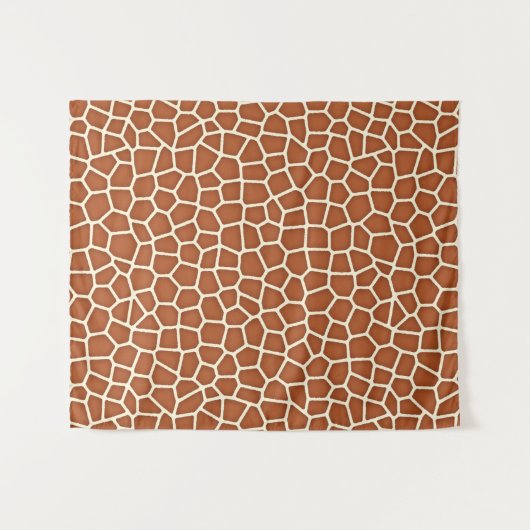Tenture Poster de animal, Giraffe dans les tons de cuivre (Devant (Horizontal))