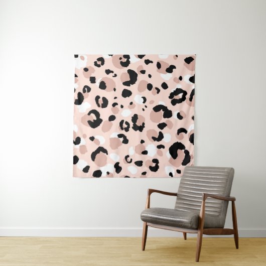 Tenture Poster de animal Léopard Abstrait moderne (En situation (horizontale))