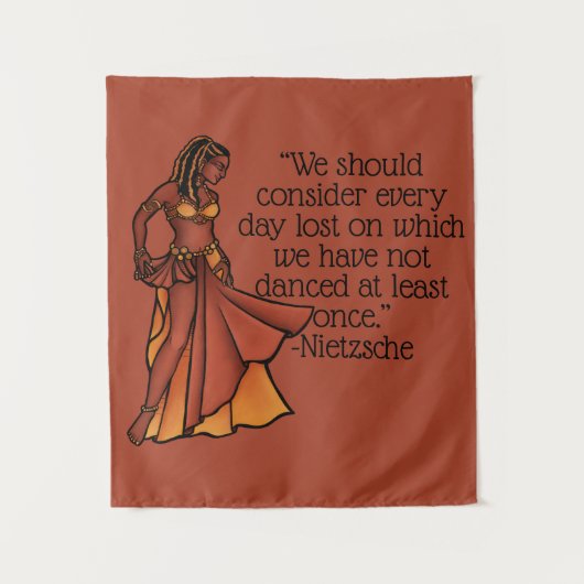 Tenture Poster de la déesse danseuse du ventre Nubian (Devant)