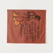 Tenture Poster de la déesse danseuse du ventre Nubian (Devant (Horizontal))