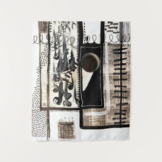 Tenture Poster de la langue de la ville (Devant)