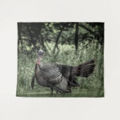 Tenture Poster du B&W dans les bois - Sage Green (Devant (Horizontal))