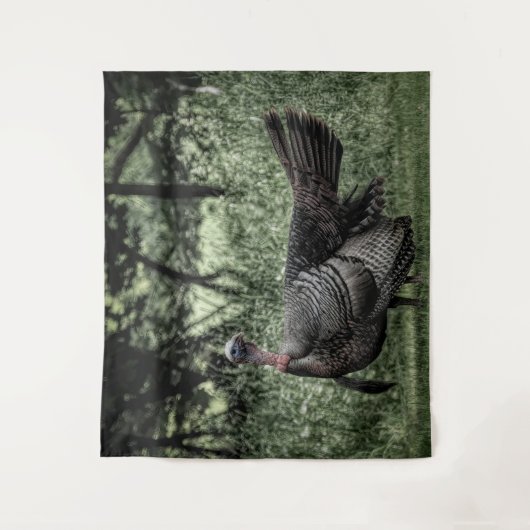 Tenture Poster du B&W dans les bois - Sage Green (Devant)