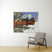 Tenture Poster du Vintage voyage Fly Paris France (En situation (horizontale))