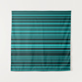 Tenture Poster turquoise Black Stripes (Devant)