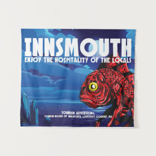 Tenture Poster Vintage voyage Innsmouth Lovecraft