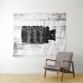 Tenture Pot à lait en bois blanc de ferme Rustique Maison  (En situation (horizontale))