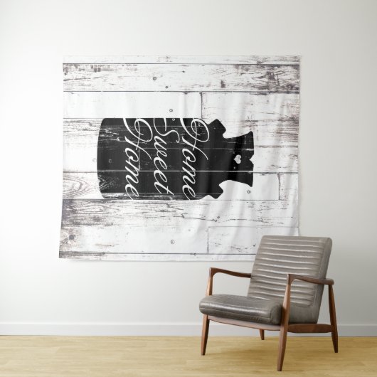 Tenture Pot à lait en bois blanc de ferme Rustique Maison  (En situation (horizontale))