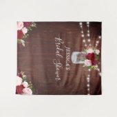 Tenture Pot de fleurs de Bourgogne en bocal Mason pour dou (Devant (Horizontal))