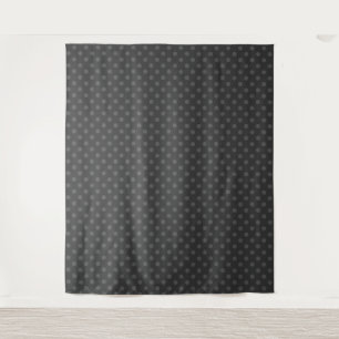 Tenture Pot Polka gris, Pot Polka, Noir et blanc, Ret