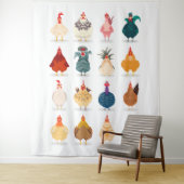 Tenture Poulet mou (En situation)