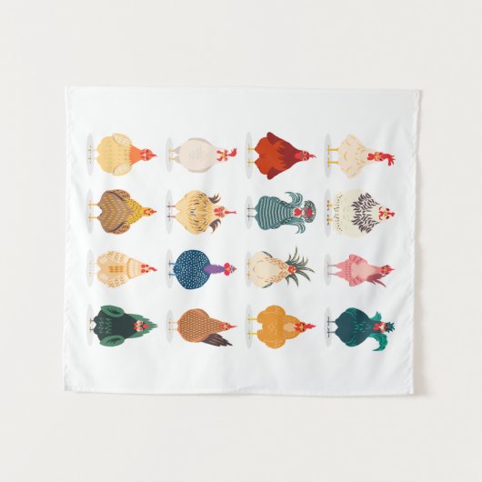 Tenture Poulet mou (Devant (Horizontal))