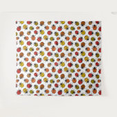 Tenture Poupons colorés sur blanc (Devant (Horizontal))