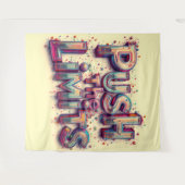 Tenture Pousse les limites (Devant (Horizontal))