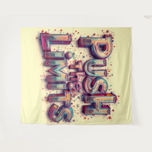 Tenture Pousse les limites (Devant (Horizontal))