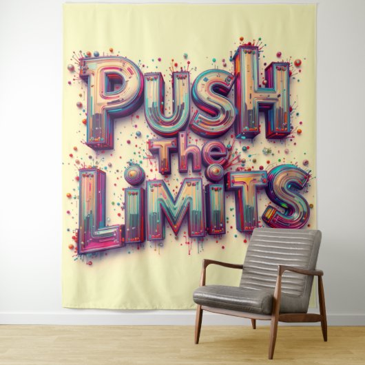 Tenture Pousse les limites (En situation)