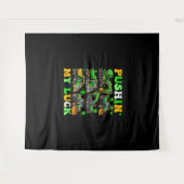 Tenture Pousser ma chance Camions de construction St Patri (Devant (Horizontal))