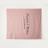 Tenture Poussière en or rose mariage en toile de fond (Devant (Horizontal))