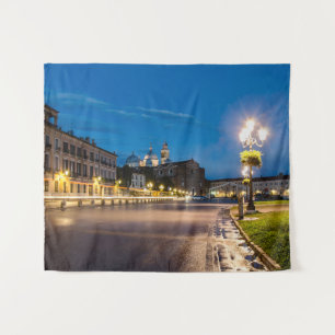 Tenture Prato della Valle la nuit à Padova, Italie