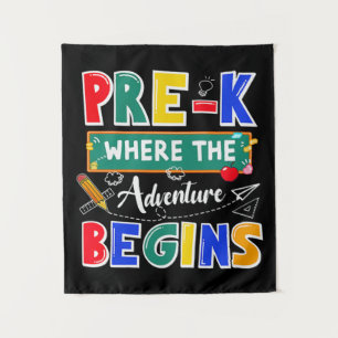 Tenture Pré-K Où L'Aventure Commence Funny School