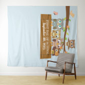 Tenture Premier jour de l'école photo en arrière-plan (En situation (horizontale))