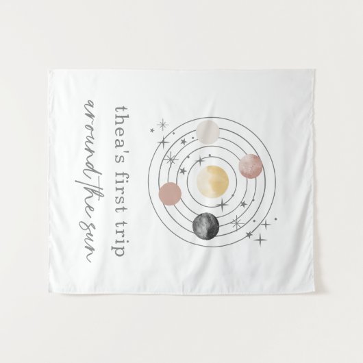 Tenture Premier Voyage Autour De L'Espace Soleil (Devant (Horizontal))