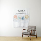 Tenture Premier voyage autour de Sun Space 1st Birthday Ba (En situation)