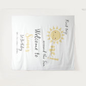 Tenture Premier Voyage Autour Du Soleil 1Er Anniversaire E (Devant (Horizontal))