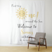 Tenture Premier Voyage Autour Du Soleil 1Er Anniversaire E (En situation)